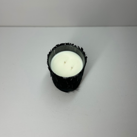 Large Black Feather Candle 2